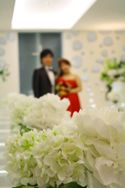 結婚式（紫陽花）
